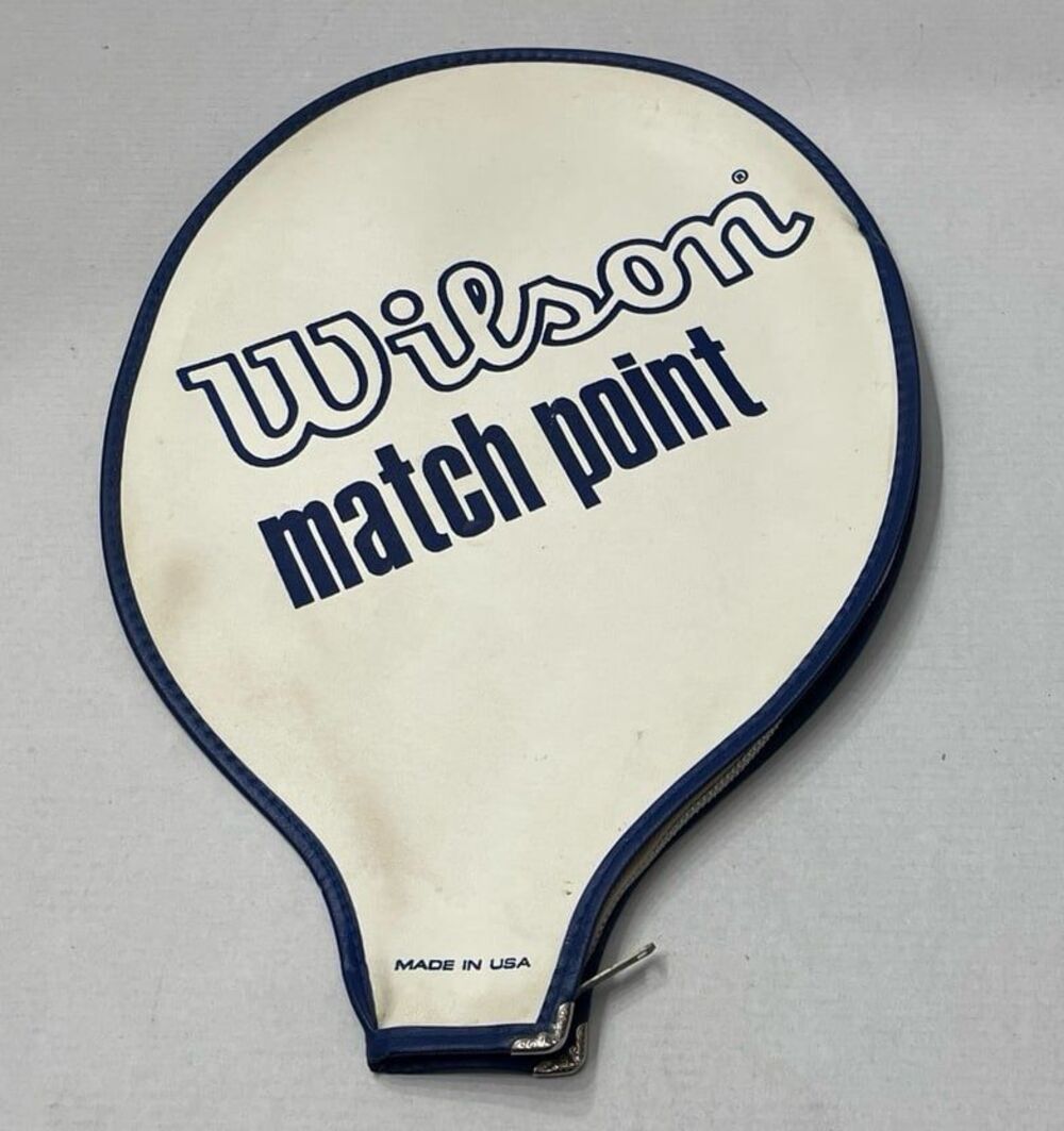 Vintage Wilson Match Point Tennis Racquet Cover